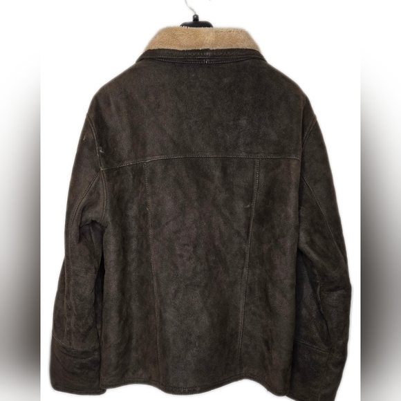 😀Danier Men's Brown Suede Utility Lined Coat XS - Picture 2 of 8